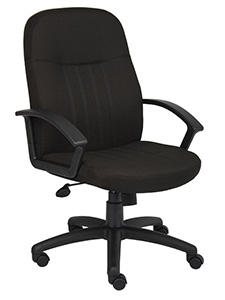 B8306BK Mid Back Ergonomic Fabric Chair