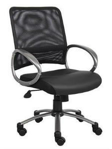 B6406 - Soft Leather and Breathable Mesh Office Chair