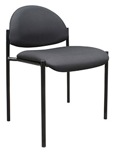 B9505BK: Guest Stacking Chair Black