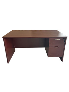 PL03MH PL07MH: Mahogany Desk with Pedestal