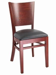 PM16MH: Curved Plain Back Restaurant Chair
