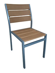PM17001: Modern Aluminum Chair for Any Patio Decor