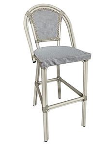 PM17005HGY: Cool and Casual French Bistro Bar Stool