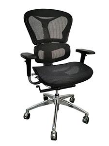 PM6888BK: Black Frame with Aluminum Base Chair