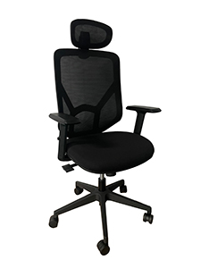 PM9408BK: Black Mesh Task Chair with an open breathable back