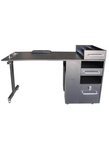 PMBF906: Manicure Table with Locking Storage Drawer