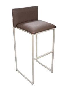 PMC203: Counter Stool with Brown Seat and Back