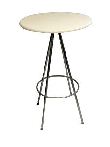 PMT6002: Bar Table Plastic Top with Metal Base