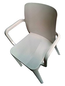 Solei MV4000 Chair With Arms: Indoor/Outdoor